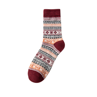 Chaussettes thermiques en tricot épais vintage doublées de polaire pour l'automne et l'hiver froids, chaussettes en tricot chaudes et confortables pour hommes