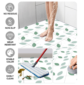 Jorunns Plastic Vinyl <strong>Stick</strong> <strong>on</strong> <strong>Floor</strong> <strong>Tiles</strong> <strong>Kitchen</strong> Bathroom Waterproof Pill and <strong>Stick</strong> <strong>Floor</strong> <strong>Tiles</strong> - Product Image 5