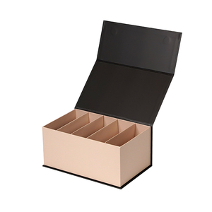 Boîte cadeau en carton rigide mat brillant avec logo personnalisé en feuille d'or recyclable, boîte magnétique pour sachets de thé, boîtes avec insert - Product Image 4