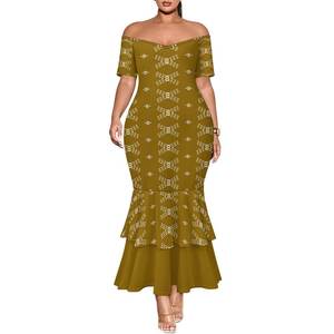 เดรสยาวทรงปลายหางปลา <span class=keywords><strong>แขน</strong></span>สั้น <span class=keywords><strong>ลาย</strong></span>ไท-ได ย้อมสีแบบทาทู สองชั้น ไหล่เดียว สำหรับ<span class=keywords><strong>ผู้หญิง</strong></span> ขายดีประจำปี 2025 - Product Image 4