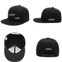 Gorra de Béisbol con Visera Plana Clásica Snapback, Lisa, con Borde Ajustable, de Copa Alta, Color de Moda, Tono Liso y Logotipo Personalizado