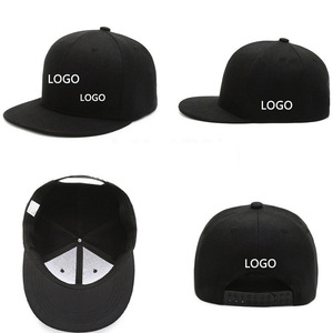Visière de facture plate classique Snapback chapeau blanc bord réglable haut de gamme couleur à la mode Style uni casquette de Baseball logo personnalisé - Product Image 3