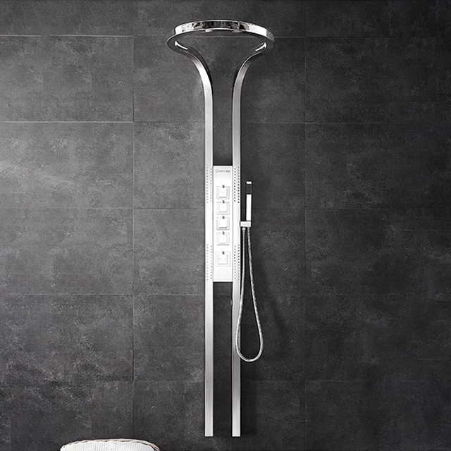 2026 Shower Sets Nordic Trend Decoration Shower Panel Waterfall Rain Curtain Shower Faucet Steamer Set Spa Support Work Together