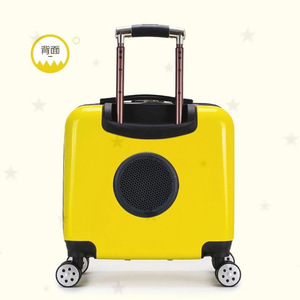 Baolujie Pet Carrier Yellow Breathable Travel Case With <b>Wheels</b> For Dogs And <b>Cats</b> - Product Image 3