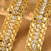 Bracelet vintage hip-hop en cuivre avec boucle marin exagérée, unisexe, trois couches, bijoux de main simples et tendance