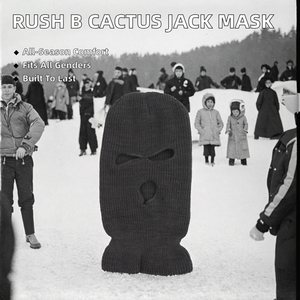 Pasamontañas de Felpa con 3 Orificios, Diseño de Personaje de Cactus Jack, para Esquí, Playa, Viajes, Pesca, Uso Diario, Unisex - Product Image 2