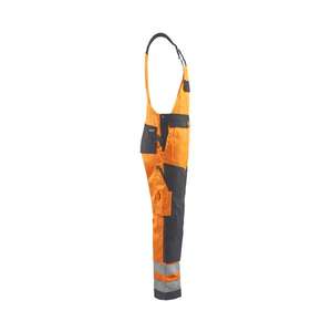BLAKLADER - 266018115396D120 Pantalón con pechera de alta visibilidad Naranja/Gris medio-EAN 7330509773222 ROPA DE TRABAJO DE LA HI-VIS - Product Image 3