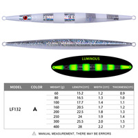 Offre Spéciale artificiel vertical en métal gabarit poisson leurre plomb lumineux pêche en haute mer jigging appâts
