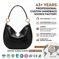 Tas Selempang Kulit PU Hitam Mewah Elegan Minimalis Trendi Kantor Kasual Harian Chic Wanita Dompet Tas Tangan OEM Kustom