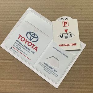 Porta Licencias de PVC Adhesivo Multifuncional Personalizado, Disco de Estacionamiento, Temporizador, Reloj de Estacionamiento, Papel - Product Image 5