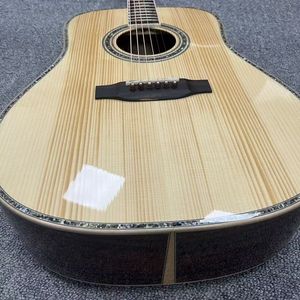 Adirondack Handcrafted 41-Inch Folk Guitar Professional All-Solid-Board All-Single Case con diseño de piña <span class=keywords><strong>Coco</strong></span> - Product Image 3