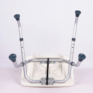 Sedia da bagno pieghevole in alluminio per anziani, sedia da doccia di sicurezza per donne in gravidanza, sedia da bagno pieghevole con schienale - Product Image 2