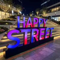 Lettres LED 3D personnalisées de qualité supérieure, en acrylique, illuminées, étanches, enseignes électroniques pour la publicité en devanture de magasin