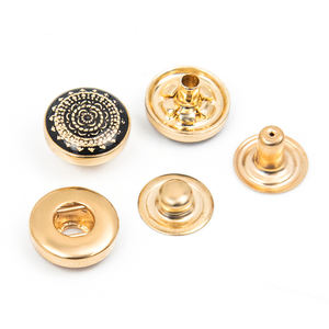 Botón de Presión Metálico de Alta Calidad con Logotipo Personalizado, de 4 Partes y 14 mm, para Ropa - Product Image 6