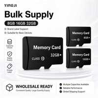 Tarjeta TF C10 de Alta Velocidad 8GB/16GB/32GB, Tarjeta de Expansión de Almacenamiento Portátil Estable, Compatible con Teléfonos Celulares, Tabletas y Reproductores MP3