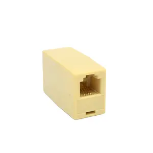 หญิงถึงหญิงตรงโทรศัพท์อินไลน์ Coupler RJ11 RJ12 6p4c 6p6c อินไลน์ Coupler