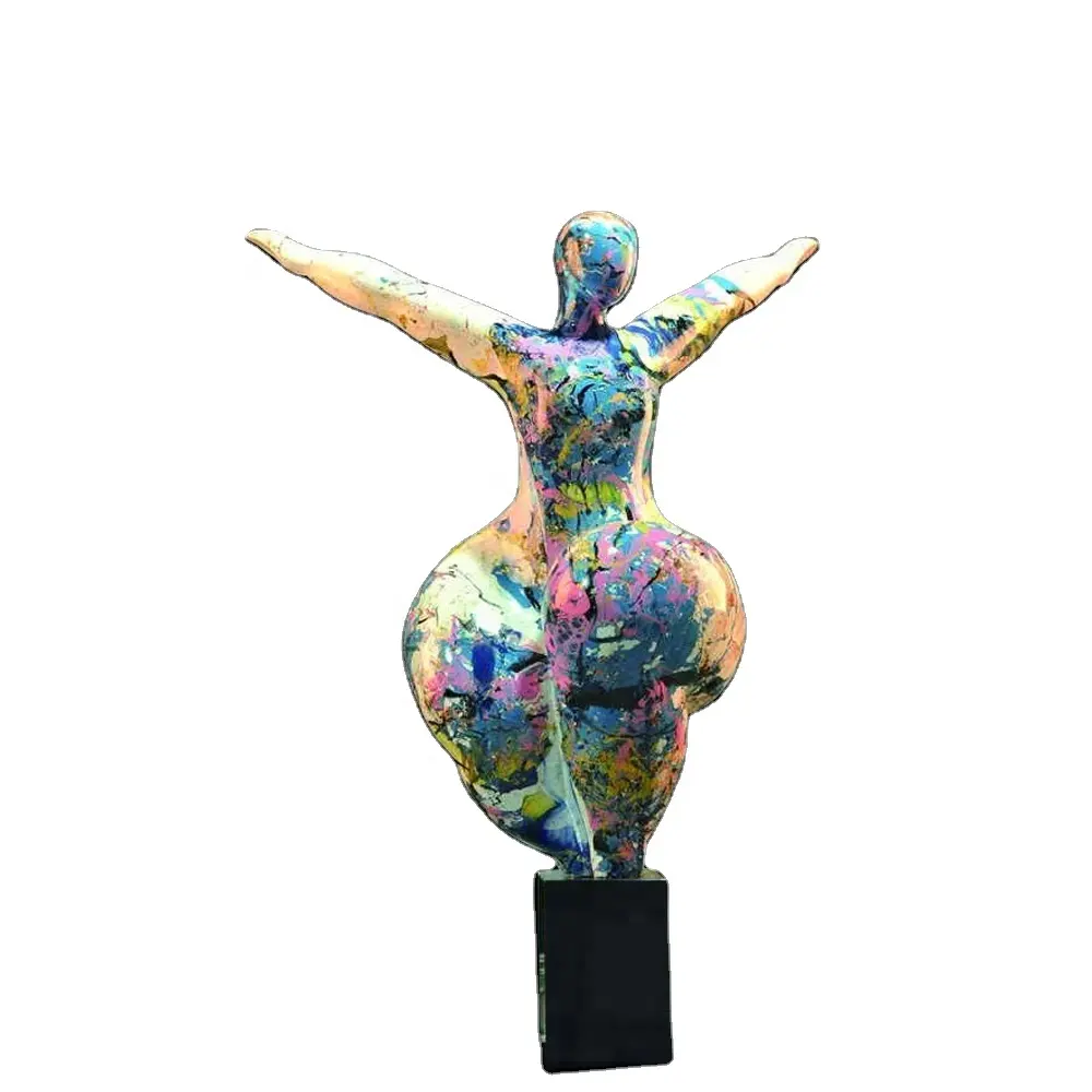 Arte de escultura pintada personalizada funciona decoração de arte