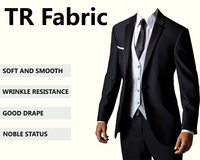 Bon prix 80% polyester 20% viscose costume tissu tr polyester viscose spandex tissu pour homme