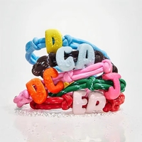Pulsera Trenzada Personalizada Estilo Universitario, Impermeable, con Letras y Números, Joyería para el Espíritu de Equipo, Regalos para el Día del Partido