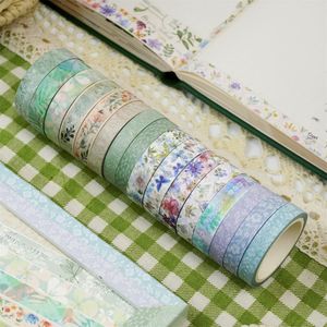 เทปวาชิลายดอกไม้ฤดูใบไม้ผลิ 5 เมตร สำหรับงาน DIY สมุดบันทึก งานฝีมือ และของขวัญทำมือ - Product Image 2