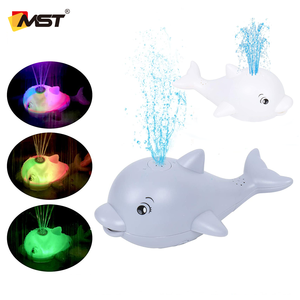 MST yüzen yunus Model müzik banyo oyuncakları farklı lamba elektrikli indüksiyon banyo oyuncakları çocuklar için - Product Image 4