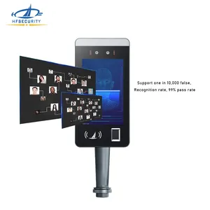 HFSecurity FR07 android face fingerprint nfc reader access control time attendance system with lan cloud software
