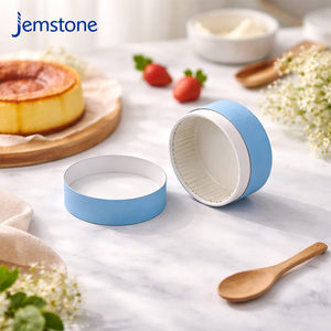 Boîte cylindrique de luxe en carton kraft, tube en papier alimentaire écologique sur mesure pour gâteau basque, idéal pour le cheesecake et la pâtisserie - Product Image 6