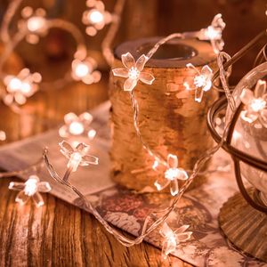 Guirlande lumineuse en plastique Keretuby à fleurs de cerisier douces, 33 pieds, <span class=keywords><strong>100</strong></span> LED blanc chaud, connectable, pour Noël, chambre à coucher - Product Image 3