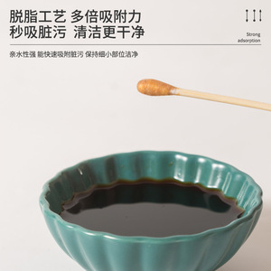 Double-Ended Cotton Swabs 125 Mm Single Layer Round Shape For Ear Cleaning And Makeup Removal - Product Image 5