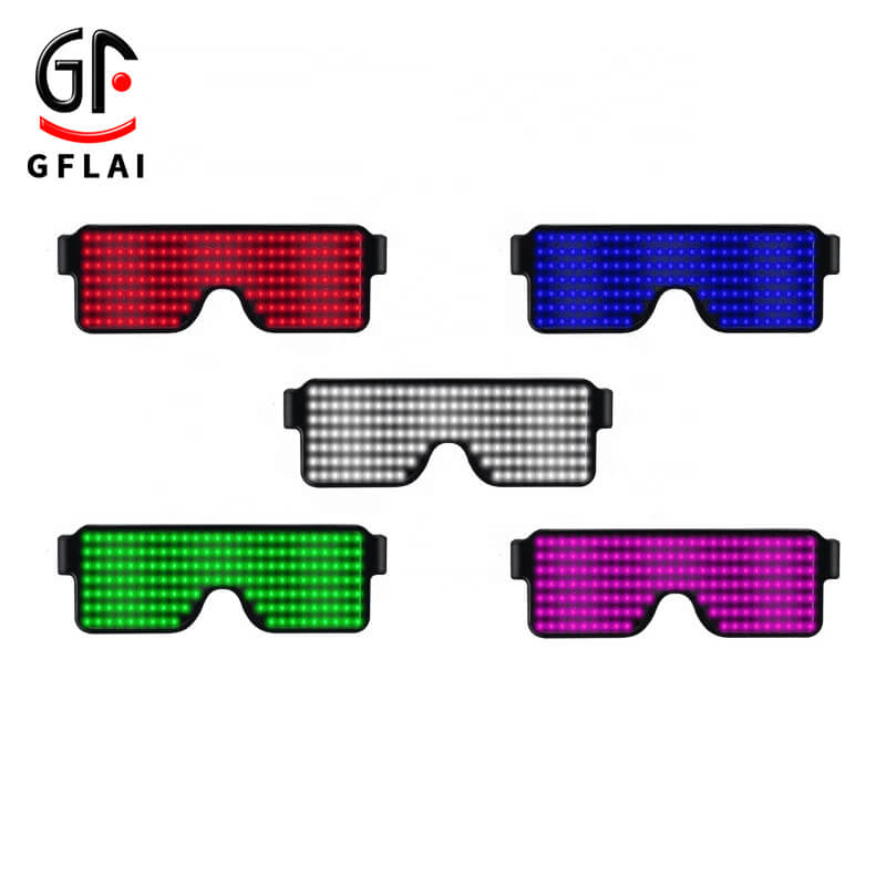 GFLAI Shutter Eyewear Sunglasses - Customizable LED Lights