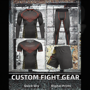 Équipement de combat personnalisé de haute qualité, rashguard, compression, t-shirt de Jiu-Jitsu, MMA, BJJ, vente en gros, boxe, arts martiaux, adultes - Product Image 4