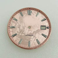 Nuovo Quadrante NH35 da 33,5mm, Faccia Orologio Subacqueo con Texture Metallica GS per Modifica Orologi Meccanici, Accessori per Orologi