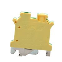Bloc de bornes à vis sur rail DIN pour armoire de commande PLC JUT1-6-GY 800V 41A, section transversale de câblage externe nominale de 6 mm²