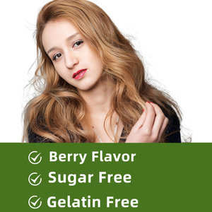 High Potency Skin Care Beauty Supplement Improve Skin Hydration Help Thick Hair <b>Biotin</b> <b>Gummies</b> with Sodium - Product Image 3