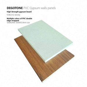 Trang trí tấm thạch cao tường PVC bọc, PVC Bảng Gỗ Kết cấu hạt đá kết cấu - Product Image 2