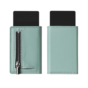 Casekey CA03 Trifold <b>for</b> Smart <b>Wallet</b> Genuine Leather <b>RFID</b> Blocking Magnetic Cardholder with Napa Pattern <b>for</b> 5-7 Cards <b>Men</b> - Product Image 2