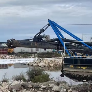 Draga de succión con cortador modular, fácil montaje para sitios remotos, ideal para proyectos de ensanchamiento de ríos y recuperación de tierras - Product Image 1