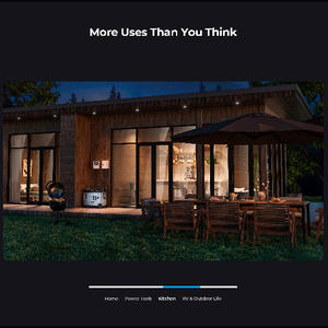 휴대용 5120WH 태양 광 발전소 4000 와트 인버터 외부 배터리 무선 캠핑 홈 100w 휴대용 발전소 - Product Image 3