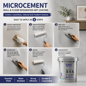 Suministro Directo de Fábrica de <span class=keywords><strong>Pintura</strong></span> para Pisos de Microcemento y Revestimiento Impermeable para Paredes de Microcemento para Centros de Capacitación y Salas de Conferencia - Product Image 6
