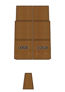 แผ่นรองพื้นสำหรับเรือ Sea Ray 270 Sundeck ปี <span class=keywords><strong>2006</strong></span> ทำจากโฟม EVA ลายไม้สัก สำหรับพื้นที่อาบแดดและว่ายน้ำ  แบบ Seadek MarineMat Gatorstep ติดตั้งง่ายด้วยกาวในตัว - Product Image 3