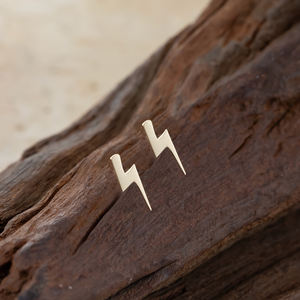 Brincos de Ouro Sólido 14K Sem Rosca com Fecho Push-in, Joias de Piercing em Ouro 14K - Product Image 1