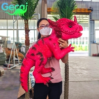 Marionnette de main réaliste dinosaure bébé, nouveau procédé, produit d'intérieur pour l'école, la maternelle, la garderie, les centres commerciaux et les aéroports