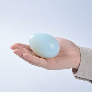 Nuevas llegadas: Huevos <span class=keywords><strong>de</strong></span> cristal <span class=keywords><strong>de</strong></span> opalita <span class=keywords><strong>blanca</strong></span> <span class=keywords><strong>de</strong></span> 50 mm, artesanías <span class=keywords><strong>de</strong></span> piedras preciosas espirituales, tallados en cristal, a <span class=keywords><strong>la</strong></span> venta. - Product Image 1