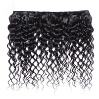Vente en gros 30 pouces 3 faisceaux d'extensions de cheveux brésiliens grade 12A faisceaux de vague d'eau avec fermeture