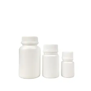 Белая бутылочка для фармацевтических таблеток, 20 мл, 50 мл, 100 мл, 150 мл