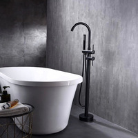 Nouveaux robinets de douche de bain au sol modernes robinets de bain de salle de bain chauds et froids pour hôtel appartement