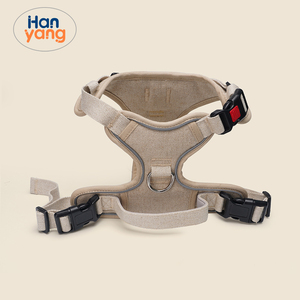 हैनयांग ओम कस्टम हेम्प डॉग कॉलर शुद्ध प्राकृतिक डिग्रेडेबल सामग्री हेप कपास कपड़े पालतू कुत्ते कॉलर - Product Image 6