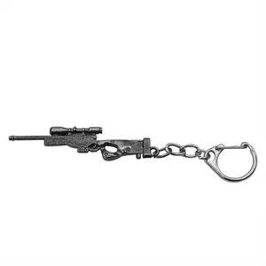 गर्म बिक्री थोक बिक्री कस्टम जस्ता मिश्र धातु सामग्री धातु बंदूक बुलेट कीचेन स्मृति चिन्ह - Product Image 4