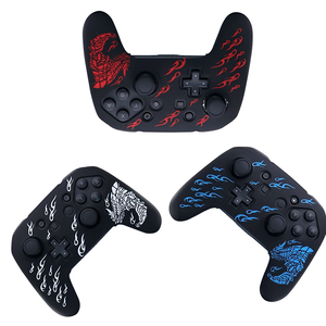 Silicone bảo vệ trò chơi điều khiển bìa cho Nintendo chuyển đổi <span class=keywords><strong>Pro</strong></span> xử lý Laser khắc chống-droop Shell trường hợp - Product Image 1