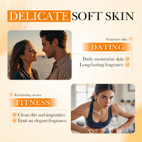Gel Douche Éclaircissant BIOAQUA Vitamine C et Curcuma Nettoyage en Profondeur et Apaisant pour la Peau Parfum Longue Durée Contrôle du Sébum 500ml